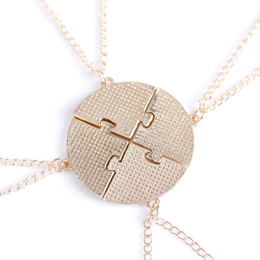 3/4 Pcs Star Moon Chain Best Friend Pendant Necklace