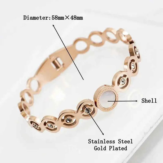 Luxury Cubic Zirconia Cuff Bracelet with AAA+ Crystal Design