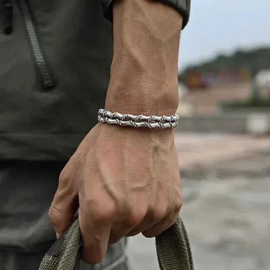 2024 Simple Twisted Stainless Steel Bangles for Elegant Style