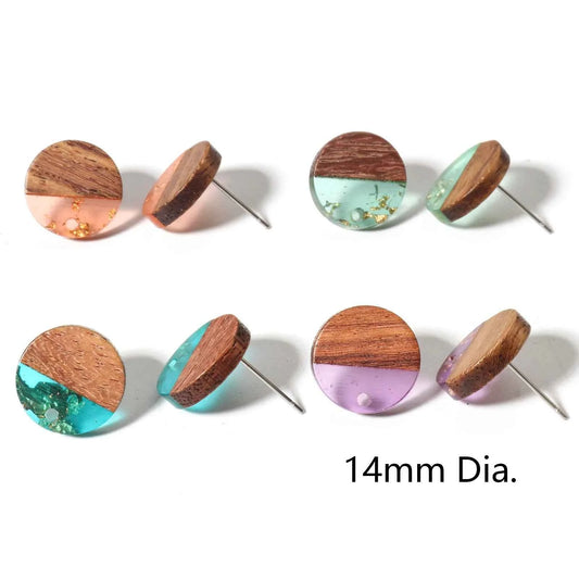 Stylish Wood Effect Resin Earrings - Elevate Your Everyday Look