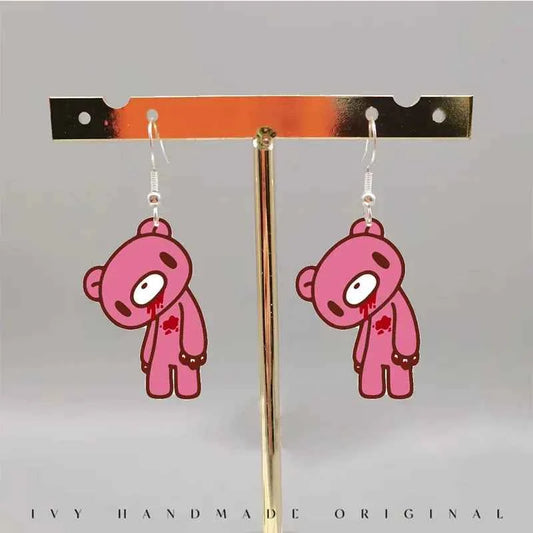 Gloomy Bear Earrings - Cute Accessories for Kids and Adults
