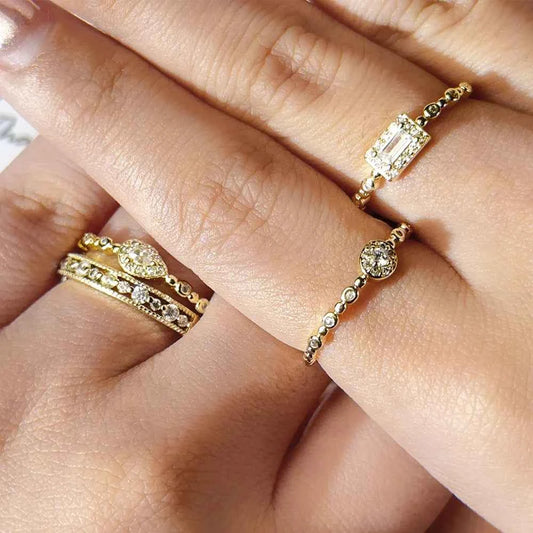 Trendy Korean Women's Dainty Ring for Elegant Style
