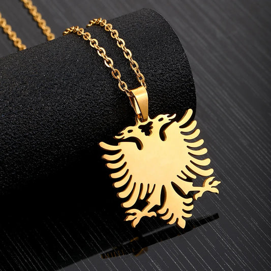 Fashion Albania Eagle Pendant Necklace for Unisex - Stylish Jewelry for Men and Women