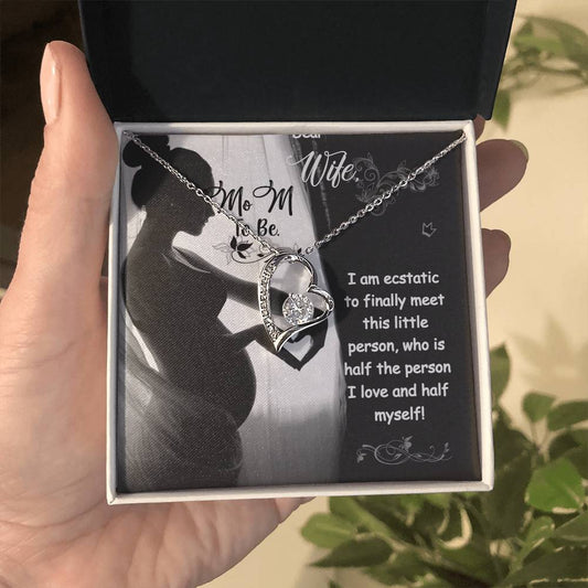 Forever Love Necklace for Wife with On Demand Message Card