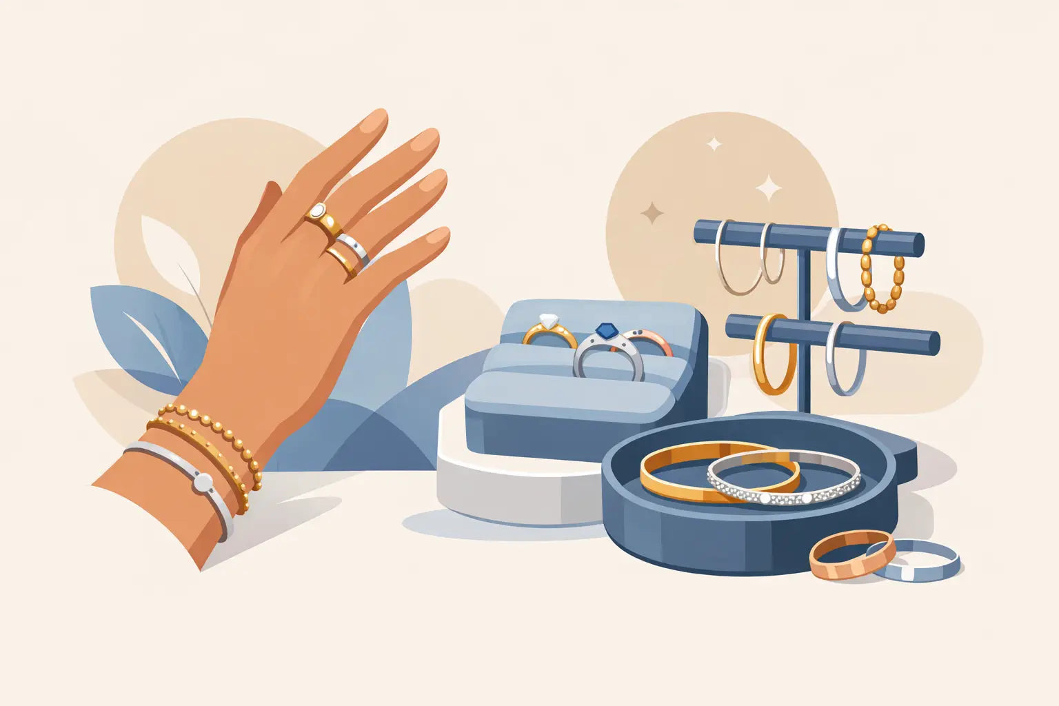 How to Choose a Rings and Bracelets Set - Pkt's Jewelry Gift Shop
