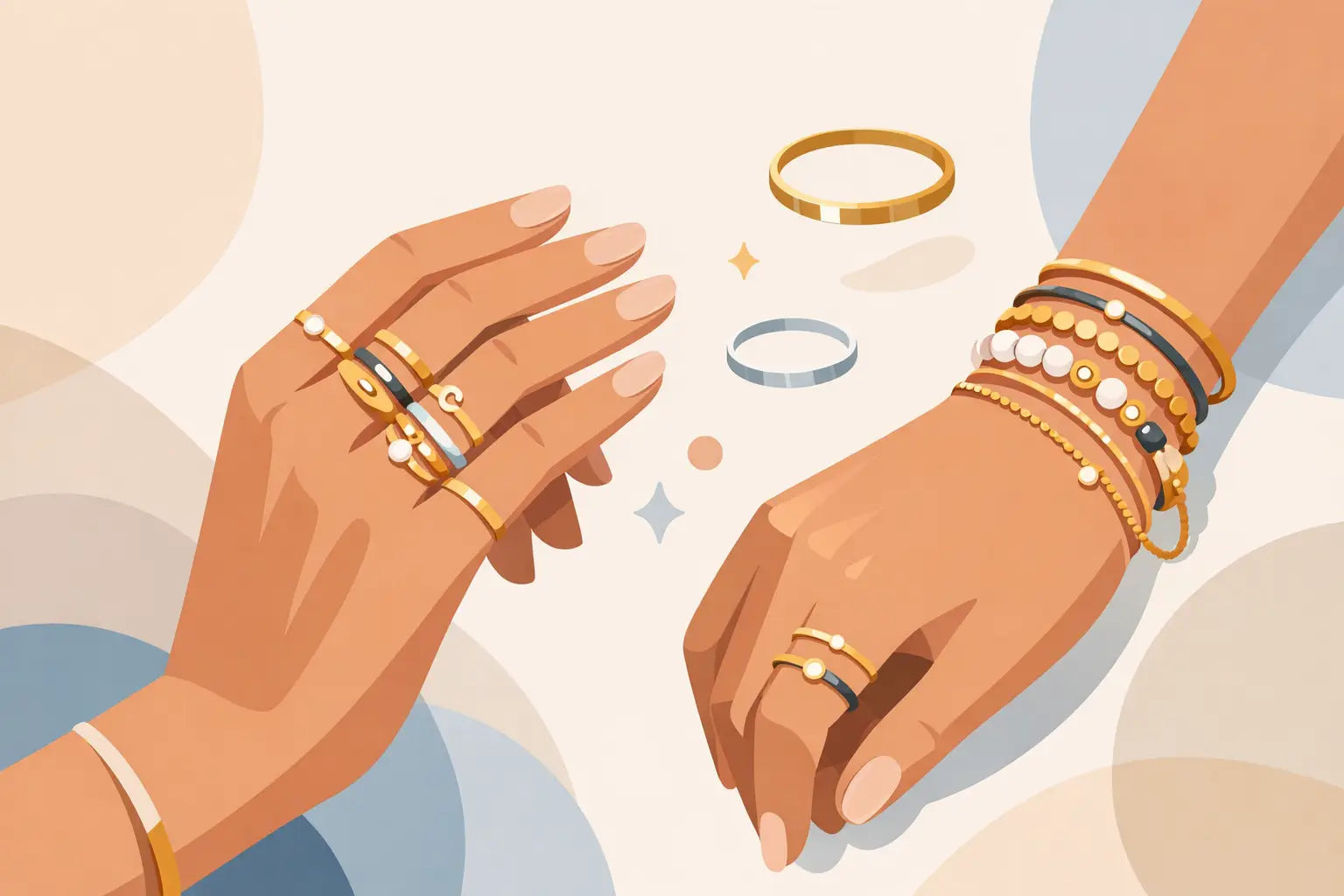 How to Stack Rings and Bracelets Well - Pkt's Jewelry Gift Shop