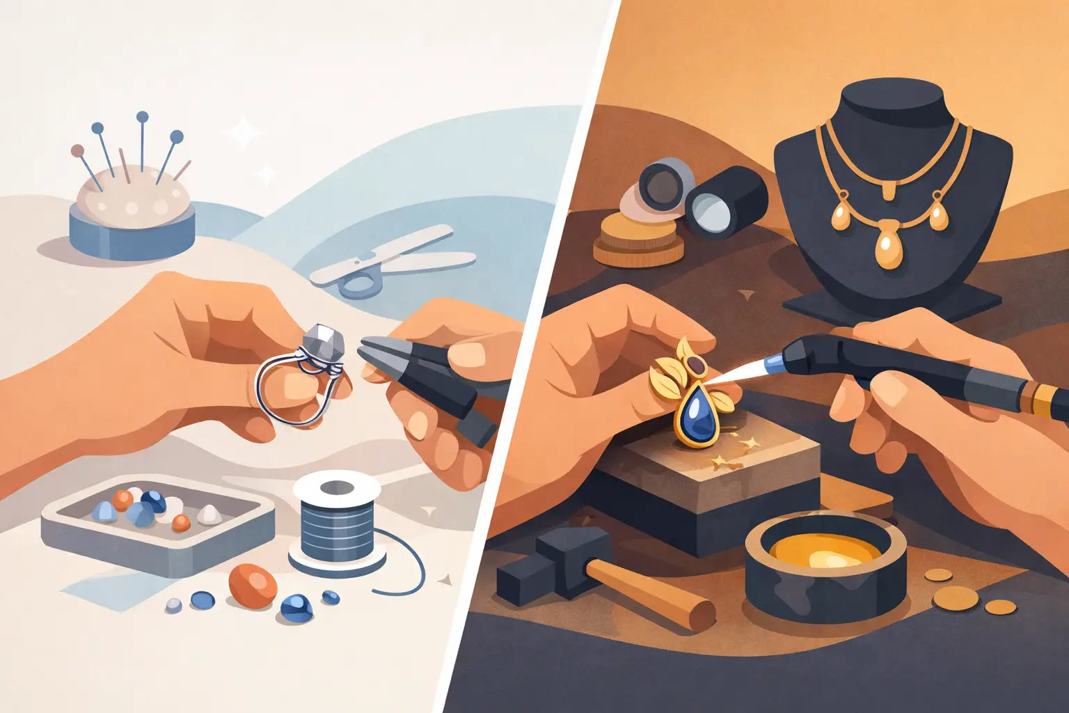 Handmade vs Handcrafted Jewelry Explained