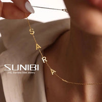 Personalized Name Necklace for Women - Your Unique Style in a 26 Letter Pendant Choker