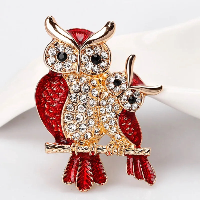 Creative Exquisite Owl Brooch Pins  For Women Party Accessories Wedding Decoration Jewelry Brooch Chic Jewelry