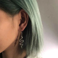 Trendy Vintage Snake Shape Dangle Earrings for Women - Statement Jewelry Default Title