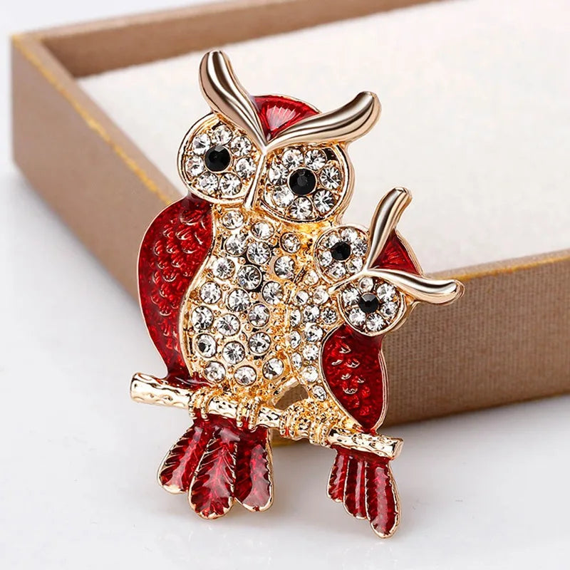 Creative Exquisite Owl Brooch Pins  For Women Party Accessories Wedding Decoration Jewelry Brooch Chic Jewelry