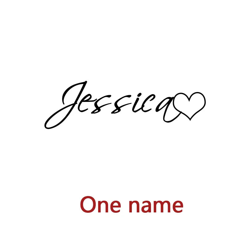 Custom Two Names Necklace with Heart Stainless Steel Couple Choker Personalized Jewelry Mother's Day Gift Women's Necklace Gift 8