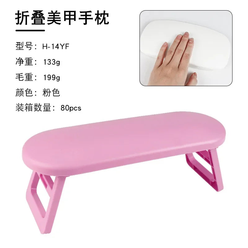 H6 nail art hand pillow suit portable foldable easy to clean nail art hand pillow comfortable non-slip hand pillow