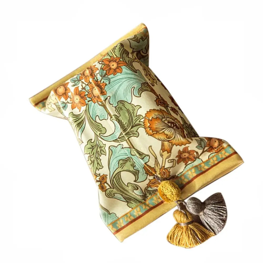 Elegant Vintage Floral Tissue Box Holder - Transform Your Space with Timeless Charm J