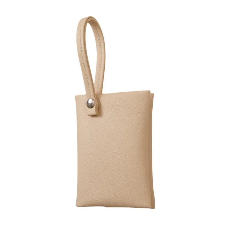 Pocket Tissue Bag Reusable Tissue Travel Pouch Tissue Storage Bag Paper PU Leather Case Sanitary Bags For Bathroom Small Items