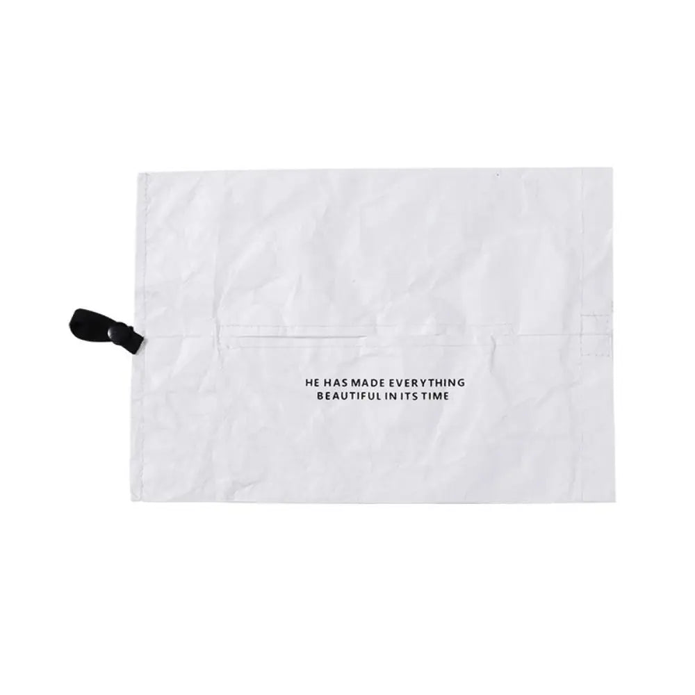Car Tissue Holder DuPont Paper Portable Tissue Case Dustproof Foldable Napkin Papers Bag Waterproof Car Tissue Bag Bathroom