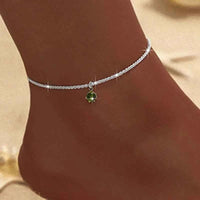Chic Silver Double Layer Chains Anklet - A Statement of Elegance for Every Occasion AK24Y0036-6