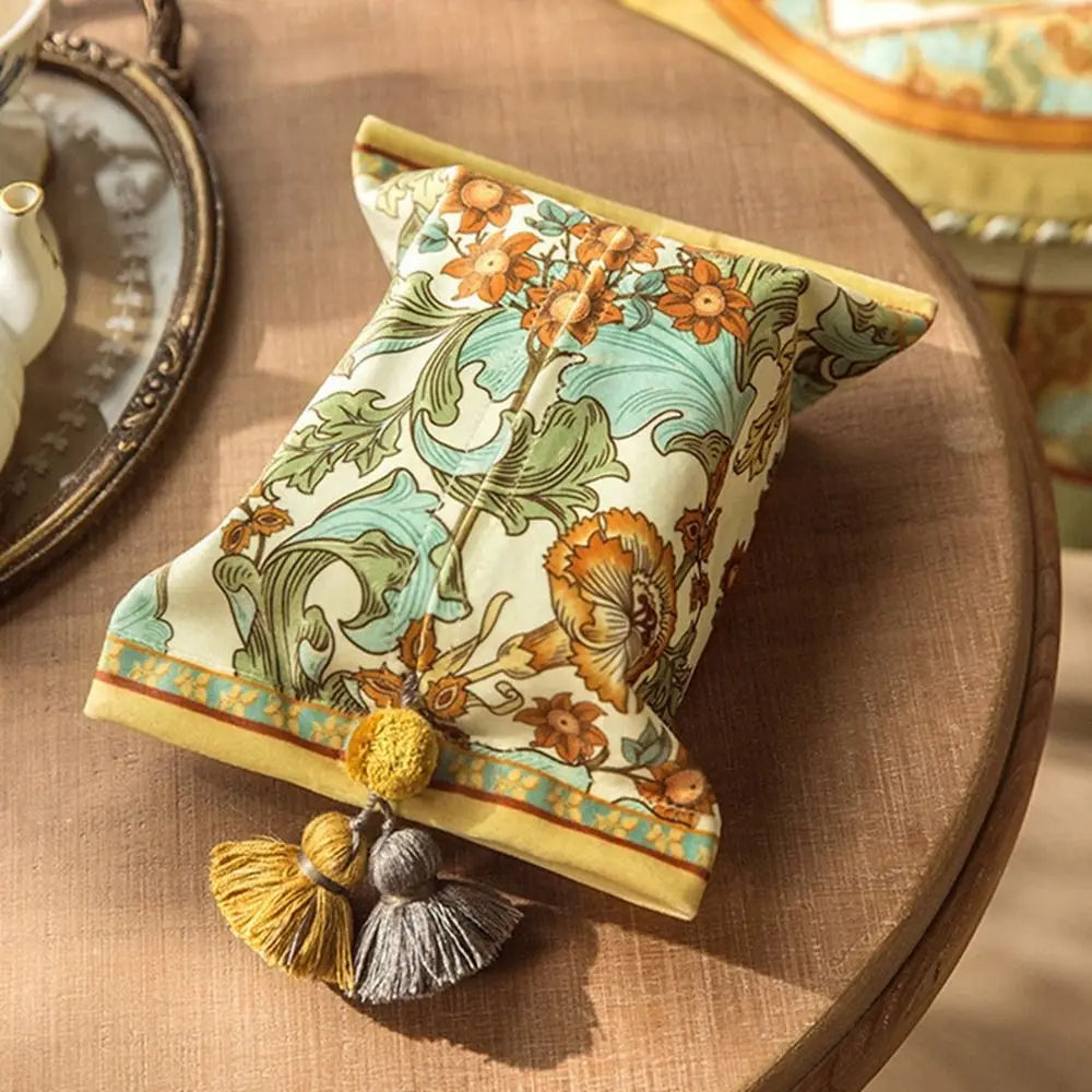 Elegant Vintage Floral Tissue Box Holder - Transform Your Space with Timeless Charm