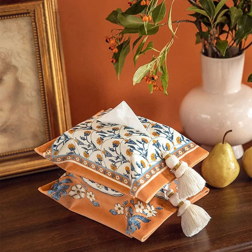 Elegant Vintage Floral Tissue Box Holder - Transform Your Space with Timeless Charm