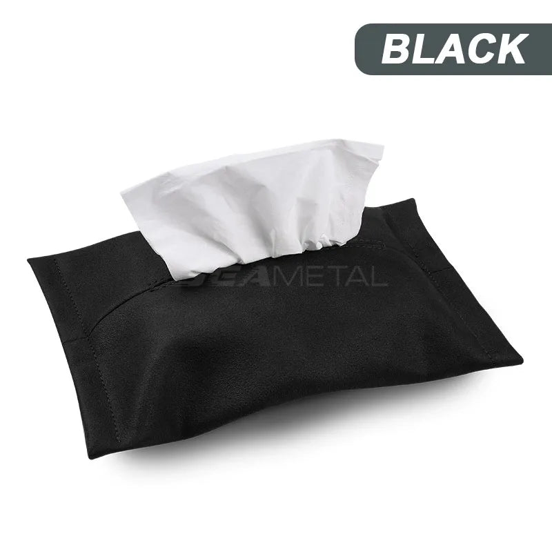 SEAMETAL Car Tissue Storage Bag Interior Auto Paper Towels Bag Hanging Seat Back Organizer Anti Scratch Tissue Container Goods