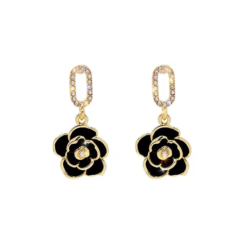 Korean Fashion Rose Shaped Earrings, Romantic Wedding Commemorative Gifts, Outstanding Women's Jewelryjewelry Women's Earrings