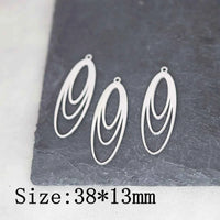 3pcs DIY Vintage Tassels Earrings & Geometric Line Charms PA1469
