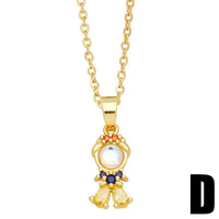 FLOLA Lovely Pink Crystal Princess Necklace for Women and Girls - Elegant Gift Idea r79-d