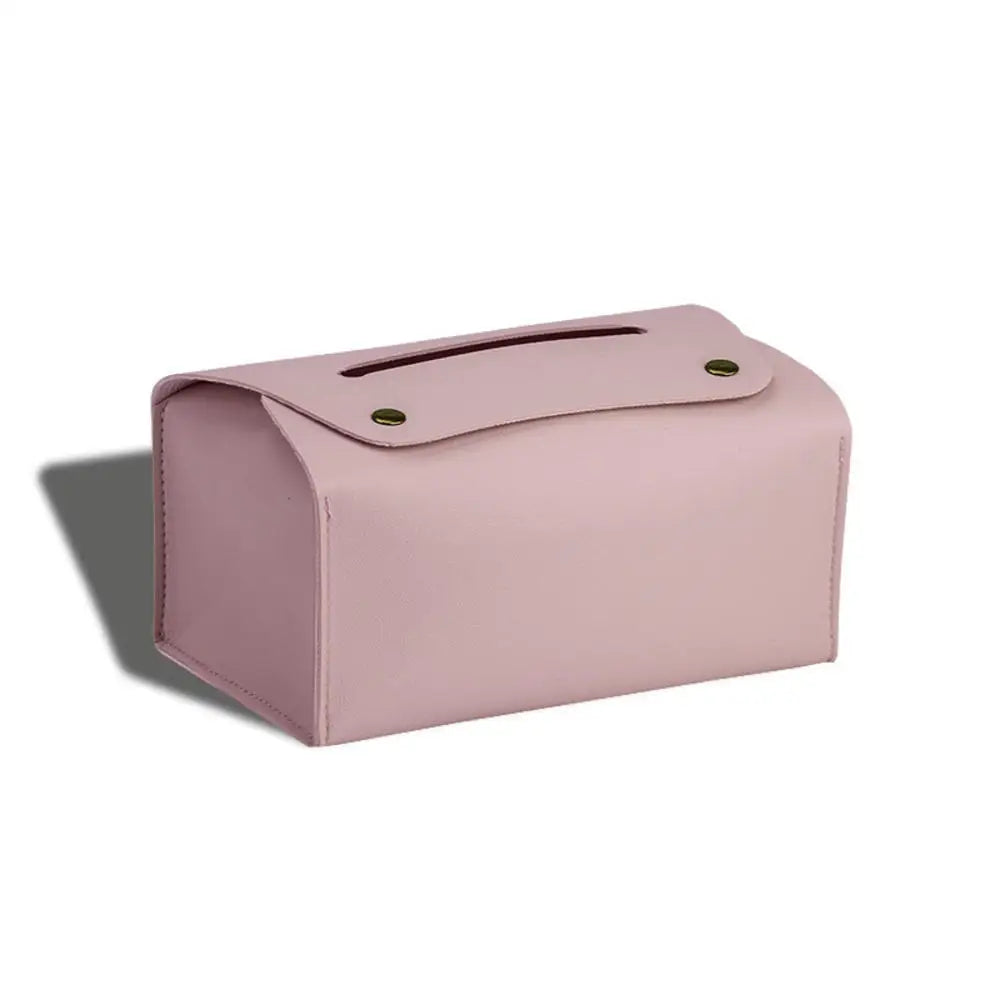 Tissue Bag PU Leather Napkin Holder Papers Box Home Office Living Room Container Waterproof Dustproof Storage Table Decoration