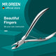 MR.GREEN Stainless Steel Nail Cuticle Nipper and Trimmer Tool for Manicure and Dead Skin Removal