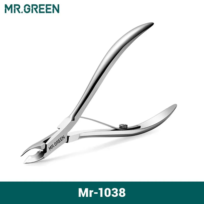 MR.GREEN Stainless Steel Nail Cuticle Nipper and Trimmer Tool for Manicure and Dead Skin Removal