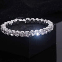 Elevate Your Style with Luxury Rhinestone Bracelets – Sparkle and Shine 1 layer 54-56mm
