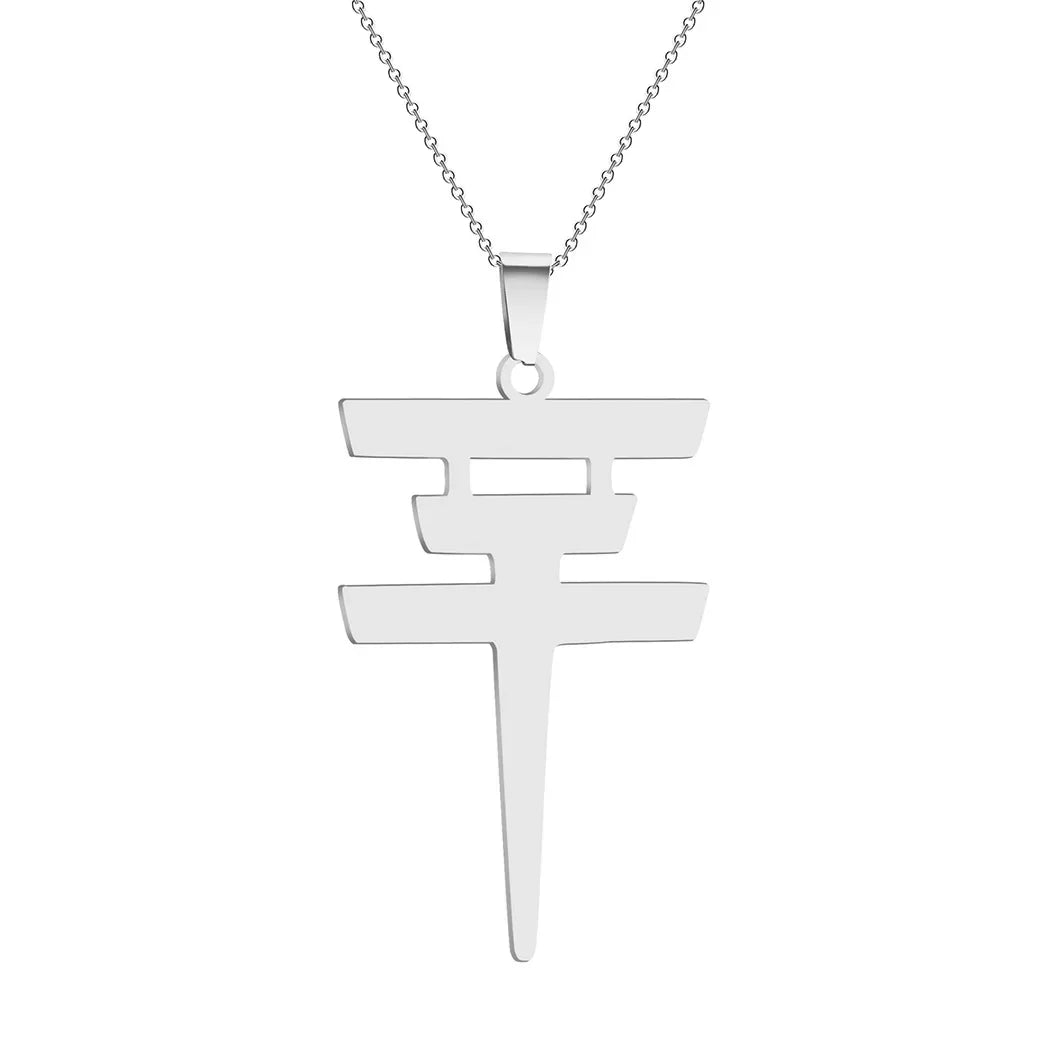 Tokio Hotel Pendant Necklace for Men Women Kpop Collar Collares Para Mujer Choker Stainless Steel Jewelry Korean Fashion Chain