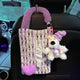 Hanging Car Mounted Garbage Bin Cute Large Capacity Car Hanging Tissue Bag Love pattern Creative Auto Seat Back Storage Bag