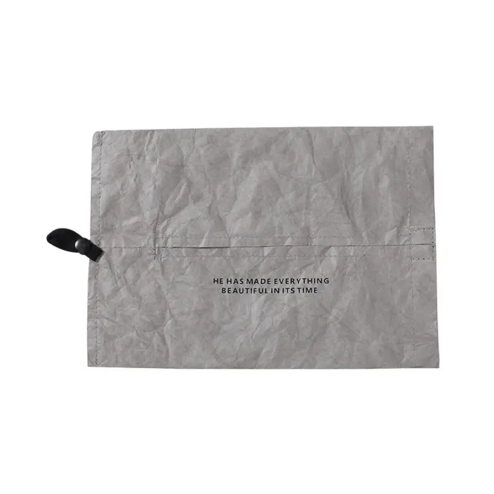 Car Tissue Holder DuPont Paper Portable Tissue Case Dustproof Foldable Napkin Papers Bag Waterproof Car Tissue Bag Bathroom
