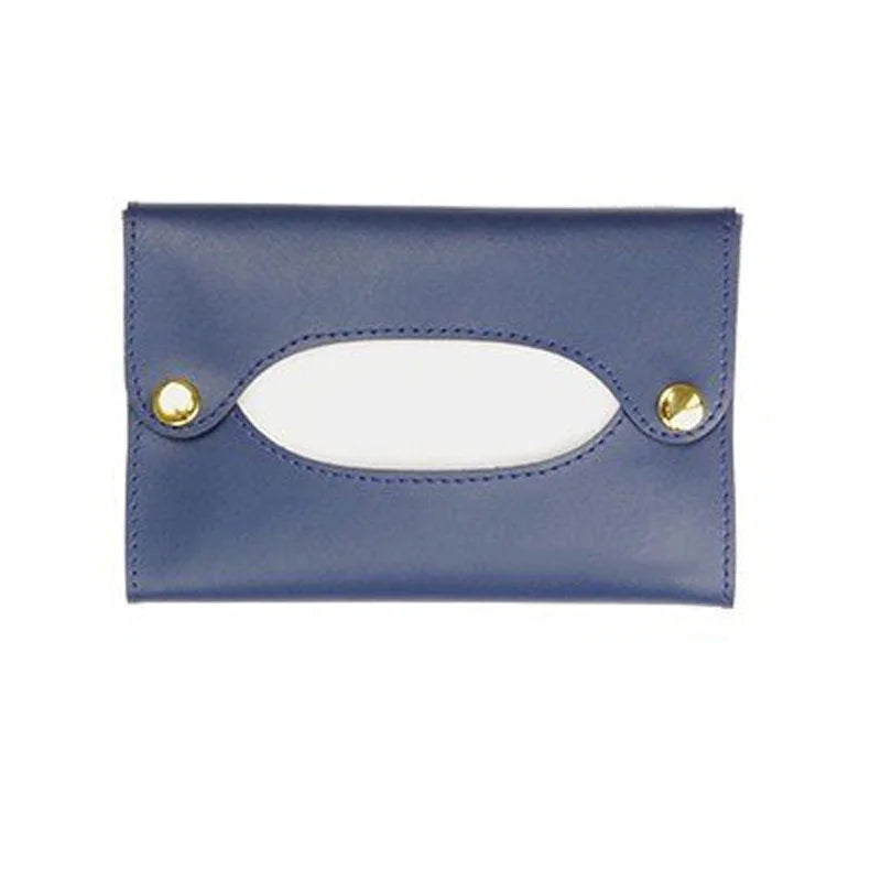 Japanese Style Simple Leather Tissue Bag Small Portable Storage Cover Detachable Towel Organizers Box Wet Wipes Dispenser