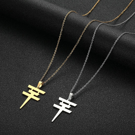 Fashion Women's Tokyo Hotel Necklace Stainless Steel Pendant Bill Kolitz Logo Jewelry Neckchain Wholesale