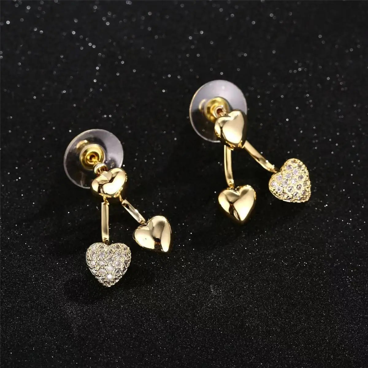 Korean Fashion Exquisite Silver Needle Loveheart Earrings Romantic Wedding Commemorative for Gift Outstanding Women's Jewelry
