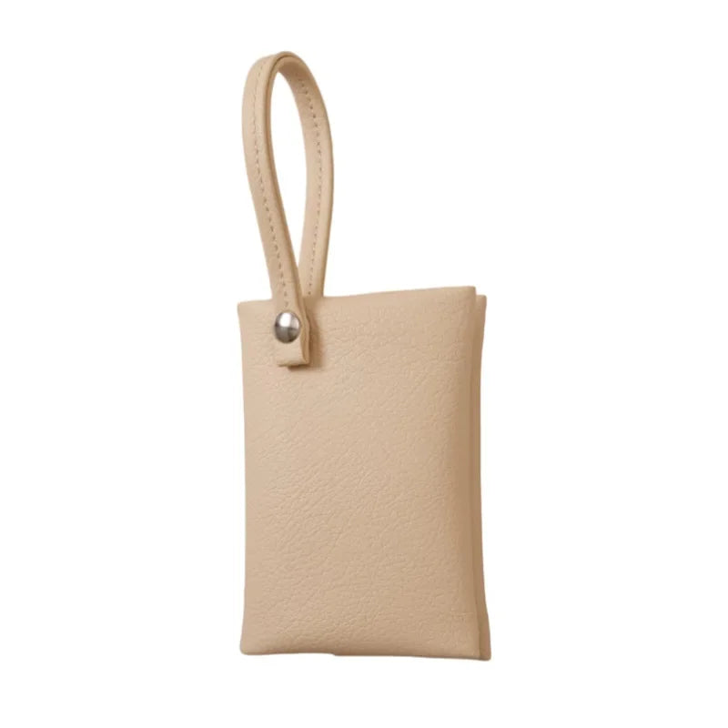 Pocket Tissue Bag Reusable Tissue Travel Pouch Tissue Storage Bag Paper Pu Leather Case Sanitary Bags For Bathroom Small Items