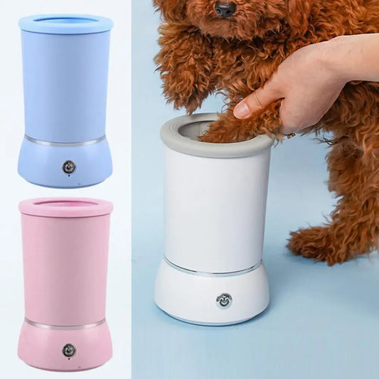 Portable Dog Paw Washer Automatic Pet Paw Cleaner Electric Paw Massager USB Rechargeable Designed for Small Medium Dogs Cats