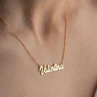 Custom Heart Name Necklace - A Heartfelt Connection with Every Name 1 name