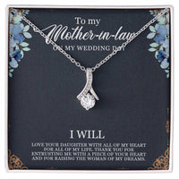 Alluring Beauty Mother-in-Law Gift Necklace: A Timeless Expression of Love White Gold Finish Standard Box