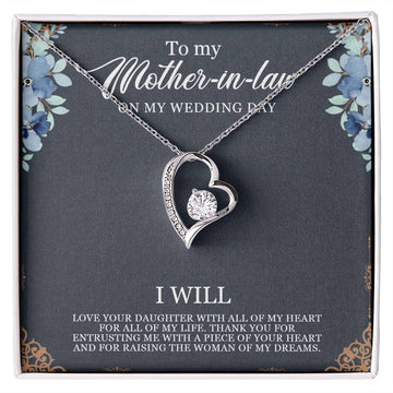 Forever Love Necklace With On Demand Message Card - To Mother-in-law