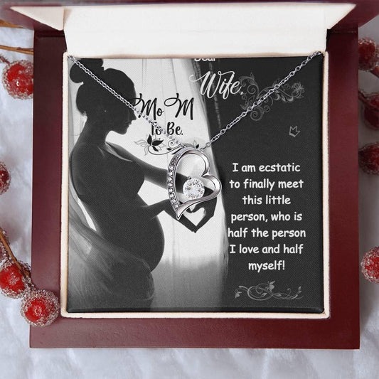 Forever Love Necklace With On Demand Message Card - To My Wife With Message Card and Gift Box