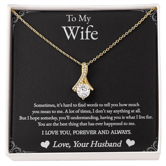 Alluring Beauty Necklace To My Wife